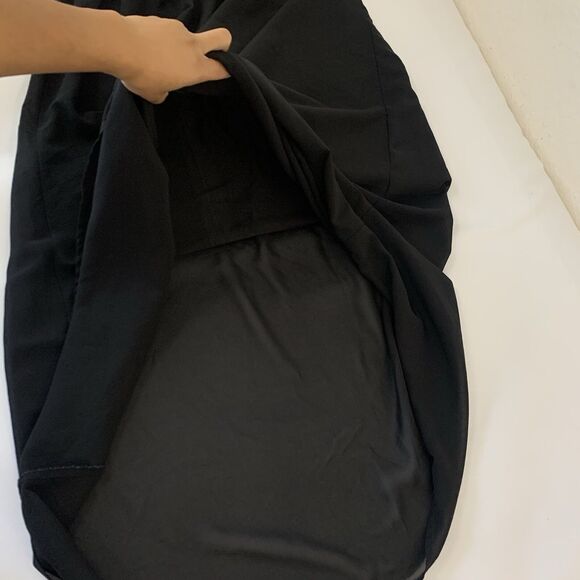 Flowy Maxi Dress Women S Black Sleeveless Sheer Boho Romantic Whimsygoth Fairy - Picture 4 of 8